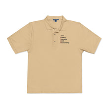 Load image into Gallery viewer, Just Expect Sucess Until Succeeding Polo Shirt (Embroidery)