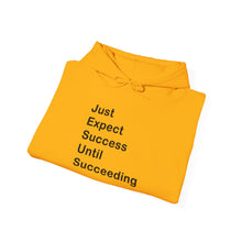 Load image into Gallery viewer, Just Expect Success Until Succeeding- Inspirational Hooded Sweatshirt