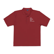 Load image into Gallery viewer, Just Expect Success Until Succeeding- Embroidered Polo Shirt - Faith & Success Design