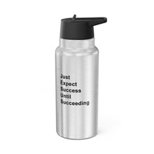 Load image into Gallery viewer, Just Expect Success Until Succeeding Gator Tumbler - 32oz Stainless Steel Water Bottle with Inspiring Quote