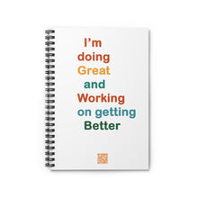 Load image into Gallery viewer, Just Expect Success Until Succeeding- Spiral Notebook - Motivational Journal for Students, Dreamers, Goal-Setters, Office Use, Gift for Friends