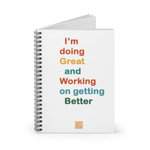 Load image into Gallery viewer, Just Expect Success Until Succeeding- Spiral Notebook - Motivational Journal for Students, Dreamers, Goal-Setters, Office Use, Gift for Friends