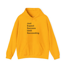 Load image into Gallery viewer, Just Expect Success Until Succeeding- Inspirational Hooded Sweatshirt