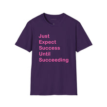 Load image into Gallery viewer, "Just Expect Success Until Succeeding" Softstyle T-Shirt - Motivational Quote