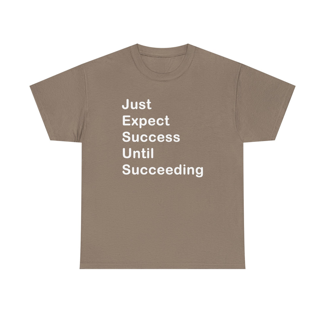 Just Expect Success Until Succeeding - Heavy Cotton T-Shirt