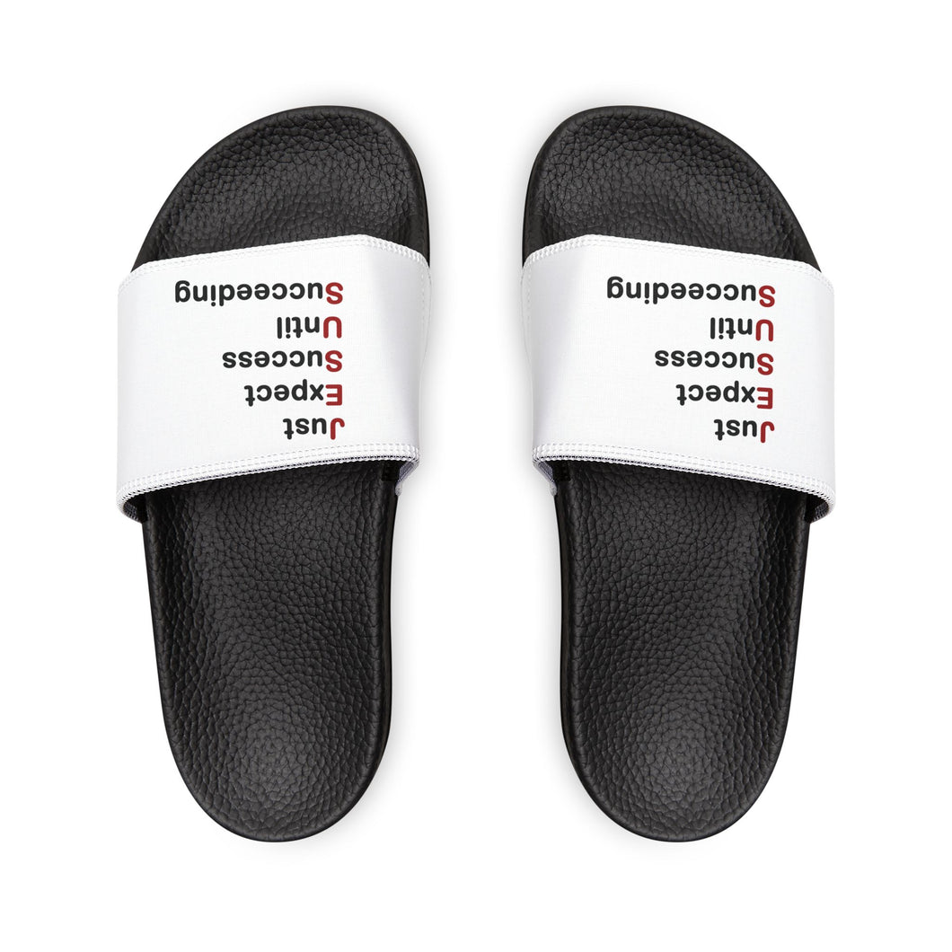 Just Expect Success Until Succeeding - Motivational Walk by Faith Women's Removable-Strap Sandals