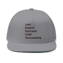 Load image into Gallery viewer, Just Expect Success Until Succeeding - Motivational JESUS Design | Flat Bill Cap Perfect Gift for Faith Enthusiasts, Religious Events
