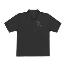 Load image into Gallery viewer, Just Expect Success Until Succeeding- Embroidered Polo Shirt - Faith &amp; Success Design
