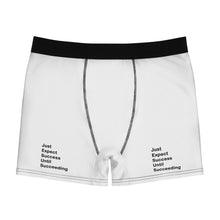 Load image into Gallery viewer, Just Expect Success Until Succeeding -Motivational Men&#39;s Boxer Briefs - Comfortable Underwear, Gifts, Everyday Wear, Unique Men&#39;s Apparel
