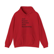 Load image into Gallery viewer, Just Expect Success Until Succeeding- Inspirational Hooded Sweatshirt
