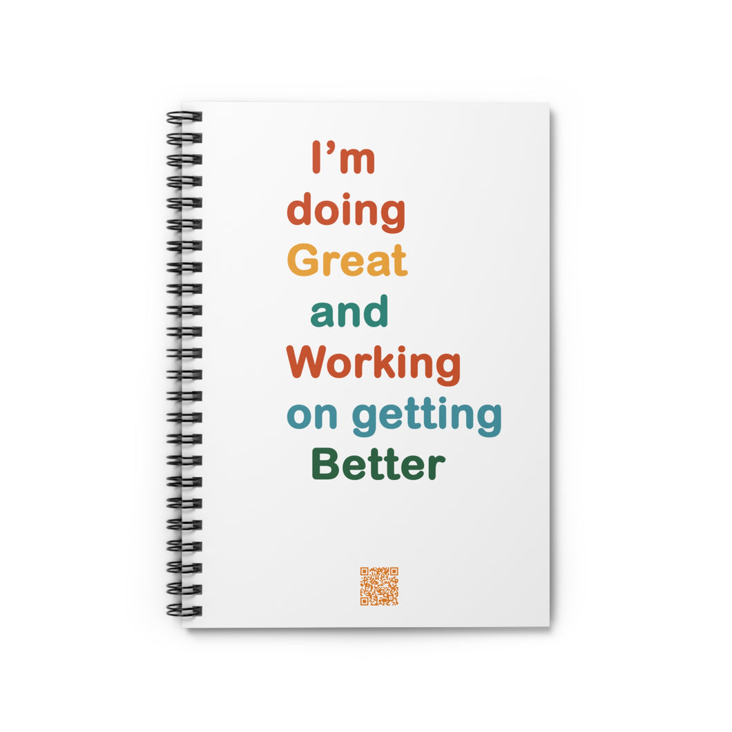 Just Expect Success Until Succeeding- Spiral Notebook - Motivational Journal for Students, Dreamers, Goal-Setters, Office Use, Gift for Friends