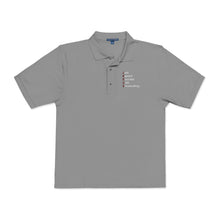 Load image into Gallery viewer, Just Expect Success Until Succeeding- Embroidered Polo Shirt - Faith &amp; Success Design
