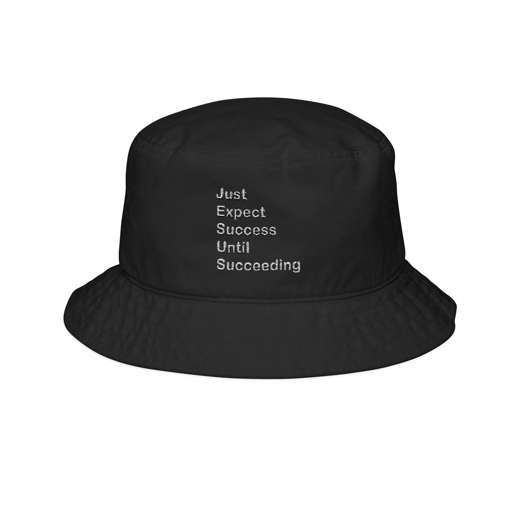 Copy of Copy of Success Embroidered Bucket Hat | Casual Summer Accessory, Gift for Graduates, Beachwear, Street Style Hat, Motivational Bucket Hat