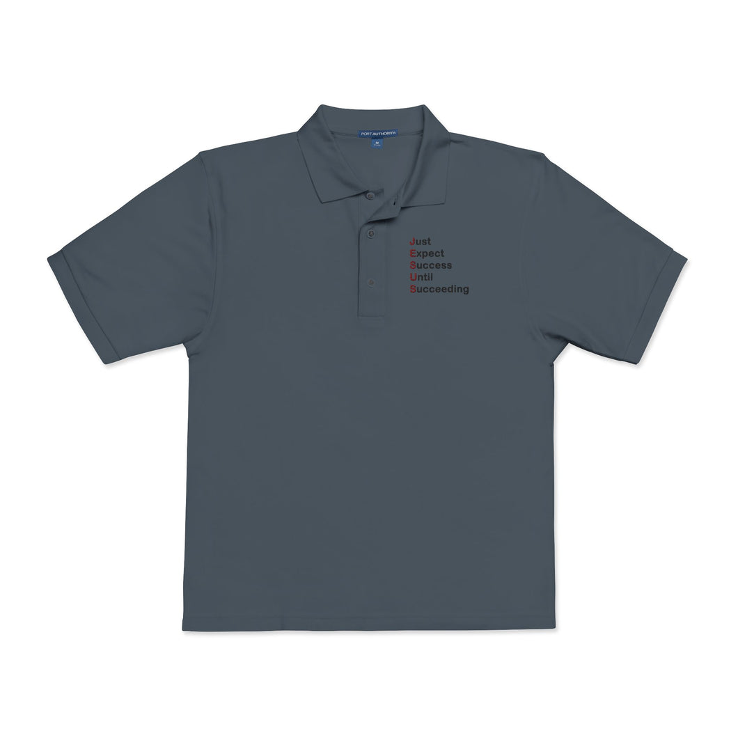 Just Expect Sucess Until Succeeding Polo Shirt (Embroidery)